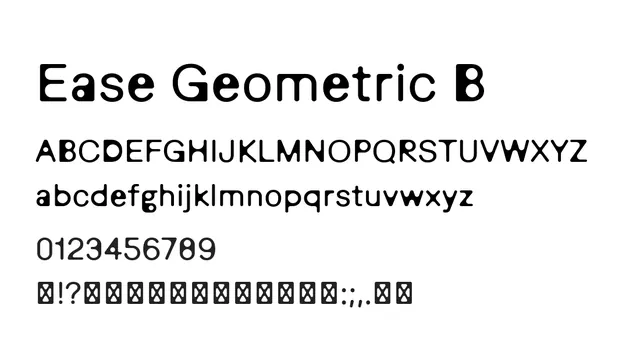 Ease Geometric B, modern, geometric