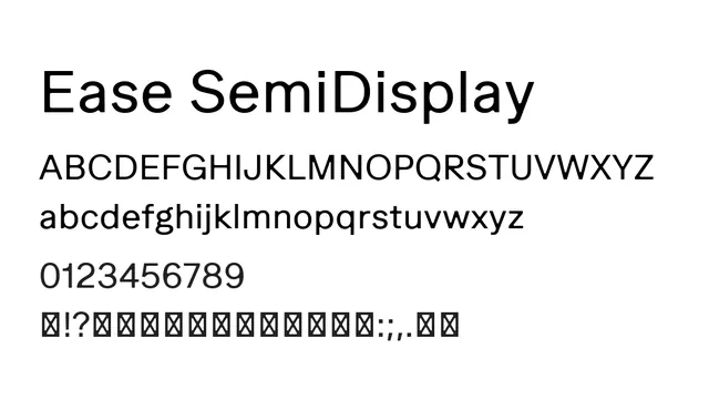 Ease SemiDisplay, modern, refined