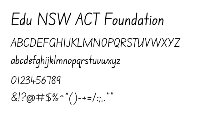 Edu NSW ACT Foundation, instructional, formal