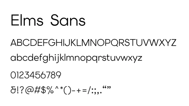 Elms Sans, modern, clean