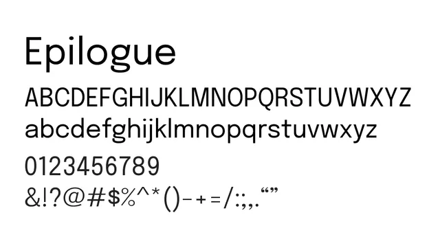 Epilogue, modern, refined