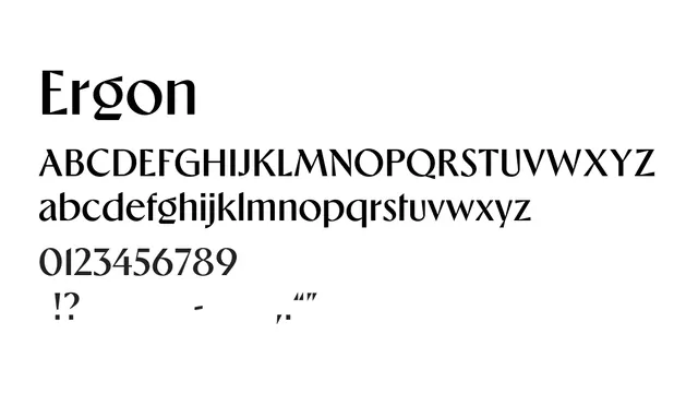 Ergon, bold, strong