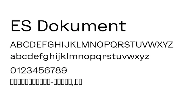 ES Dokument, modern, clean