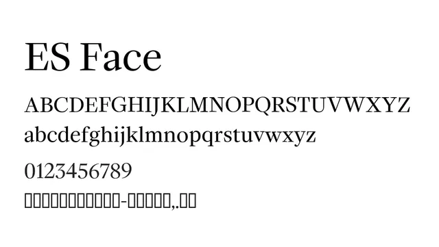 ES Face, elegant, refined
