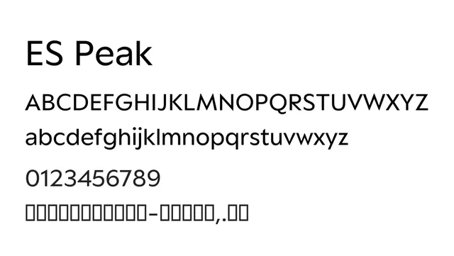 ES Peak, elegant, thin