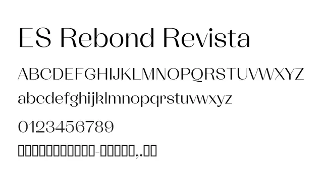 ES Rebond Revista, elegant, thin