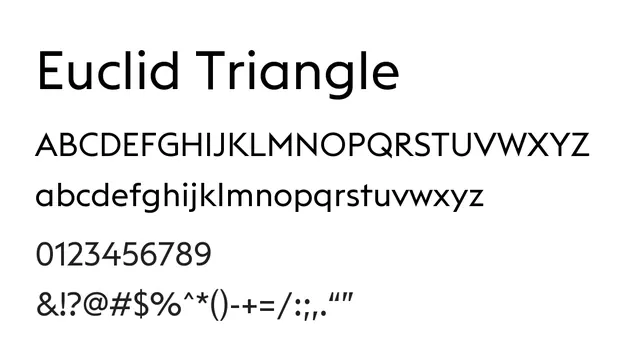 Euclid Triangle, clean, modern