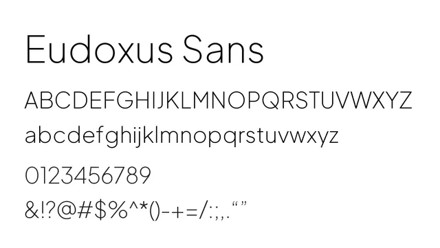 Eudoxus Sans, friendly, warm