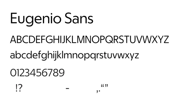 Eugenio Sans, clean, modern