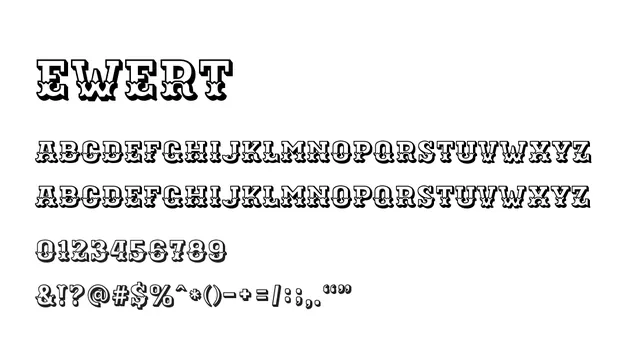 Ewert, bold, retro