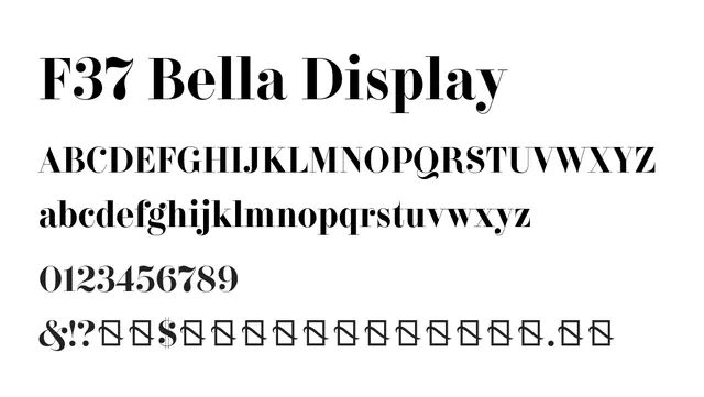 F37 Bella Display, elegant, modern