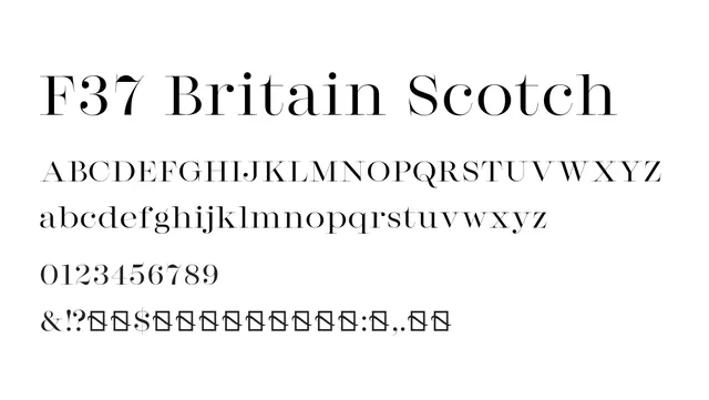 F37 Britain Scotch, elegant, refined