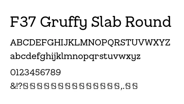 F37 Gruffy Slab Round, modern, geometric