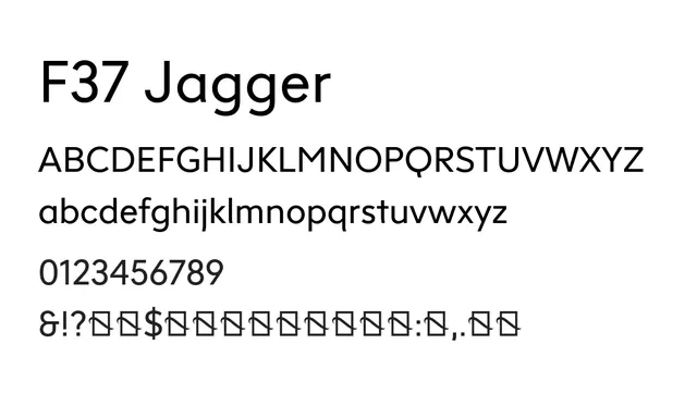 F37 Jagger, modern, clean