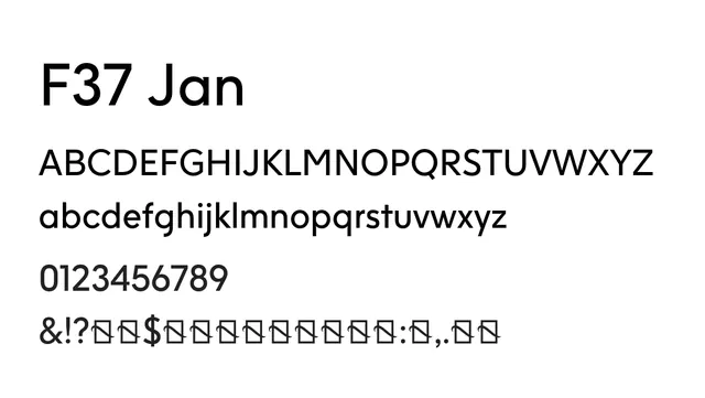 F37 Jan, modern, clean