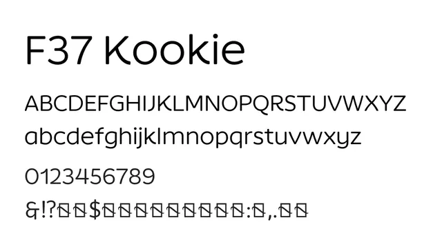F37 Kookie, modern, friendly