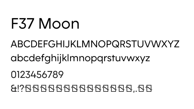 F37 Moon, modern, clean