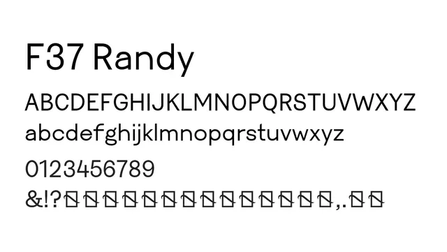 F37 Randy, modern, clean