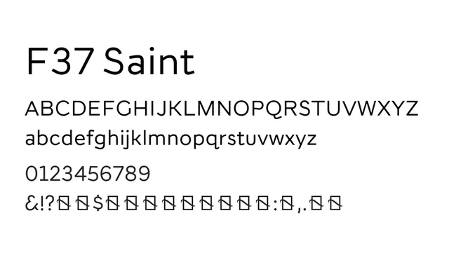 F37 Saint, modern, clean