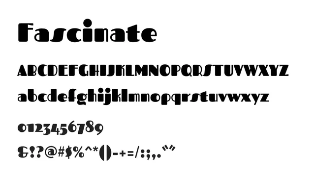 Fascinate, bold, geometric