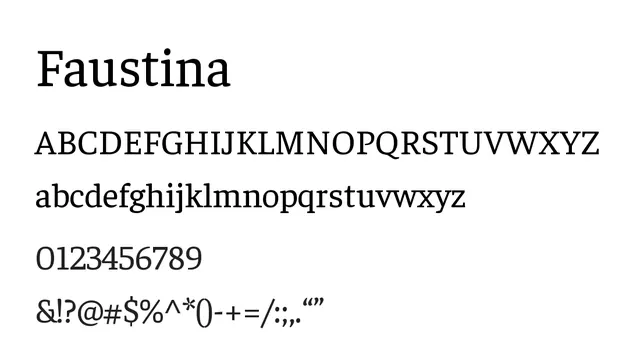 Faustina, warm, friendly