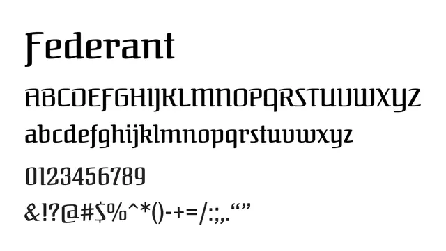 Federant, bold, compact