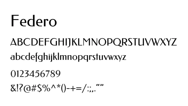 Federo, clean, modern