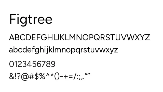 Figtree, clean, geometric