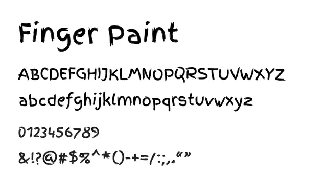 Finger Paint, playful, casual