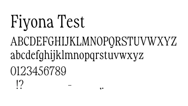 Fiyona Test, elegant, classic