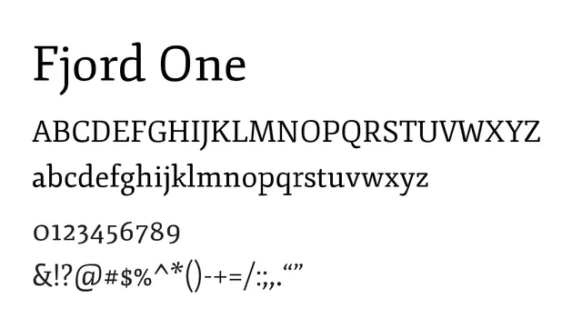 Fjord One, modern, sturdy