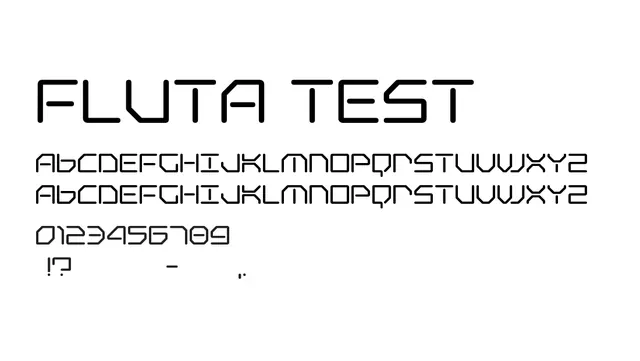 Fluta Test, modern, geometric