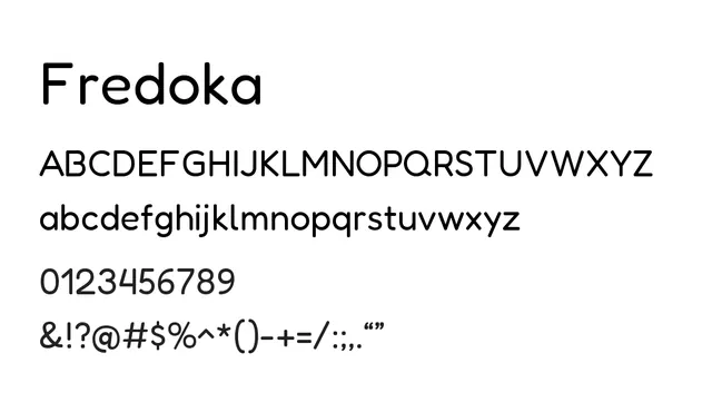Fredoka, modern, clean