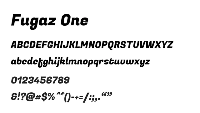 Fugaz One, bold, compact
