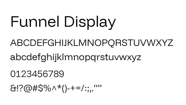 Funnel Display, modern, bold