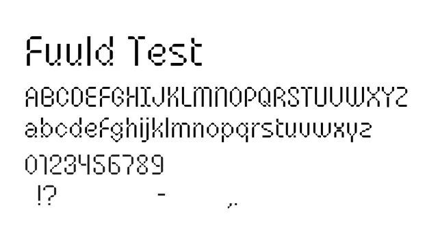 Fuuld Test, technical, experimental