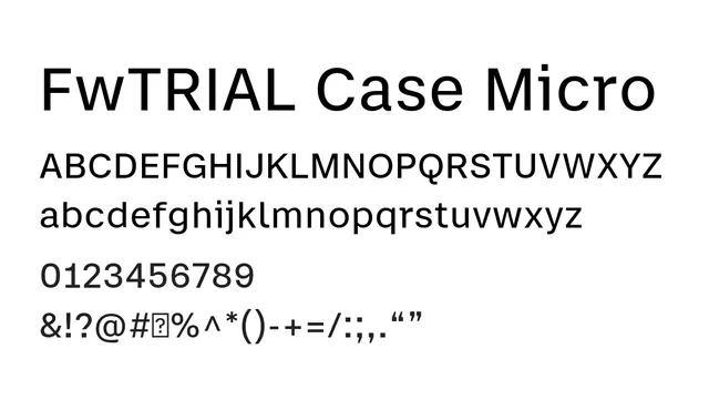 FwTRIAL Case Micro, professional, minimal