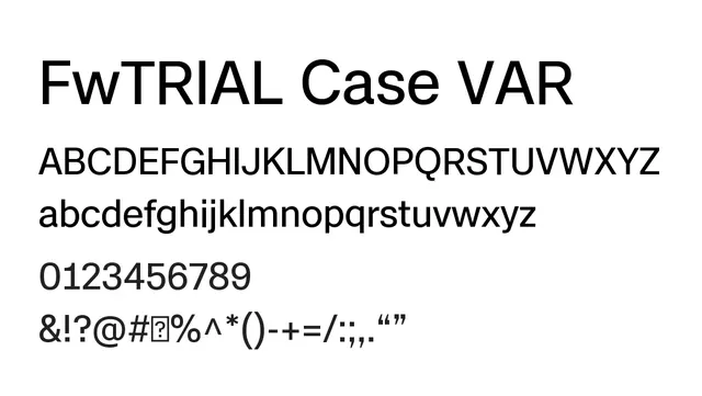 FwTRIAL Case VAR, flexible, responsive