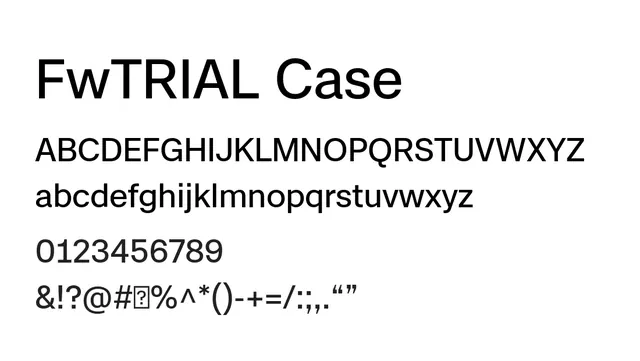 FwTRIAL Case, modern, clean