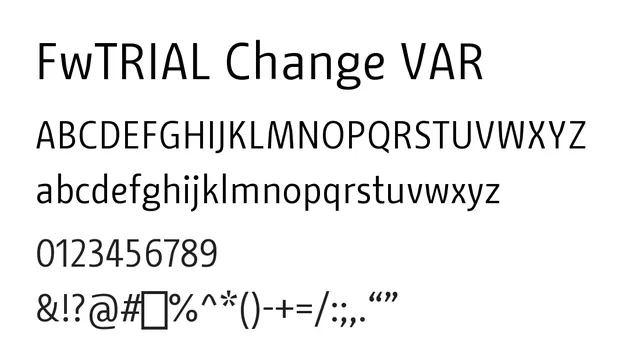 FwTRIAL Change VAR, modern, clean