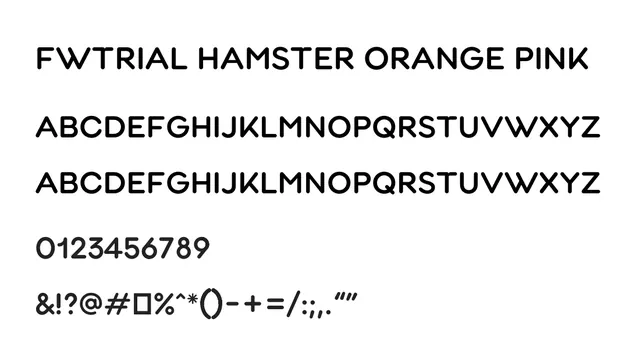 FwTRIAL Hamster Orange Pink, modern, clean