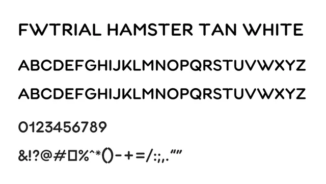 FwTRIAL Hamster Tan White, modern, clean