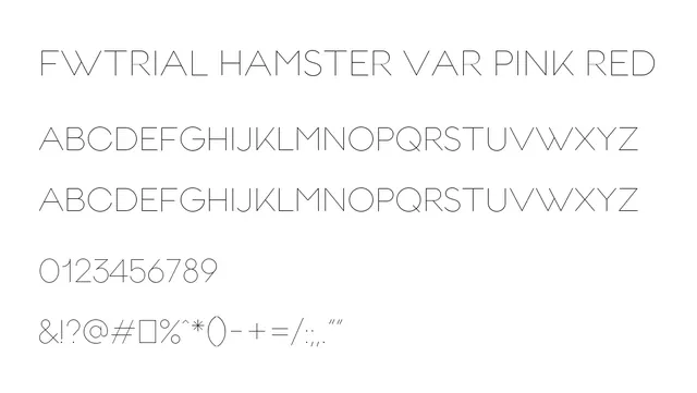FwTRIAL Hamster VAR Pink Red, modern, clean