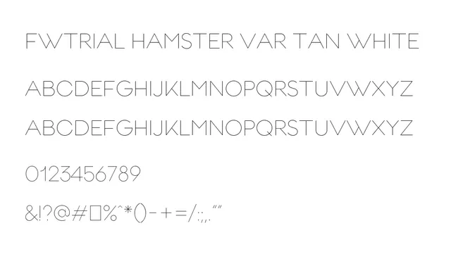 FwTRIAL Hamster VAR Tan White, modern, clean