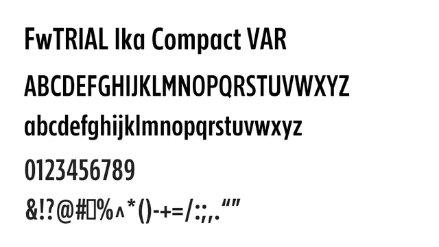 FwTRIAL Ika Compact VAR, modern, clean