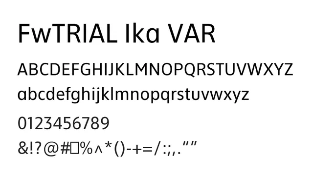 FwTRIAL Ika VAR, modern, clean