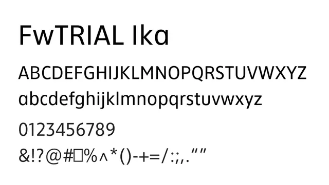 FwTRIAL Ika, modern, clean