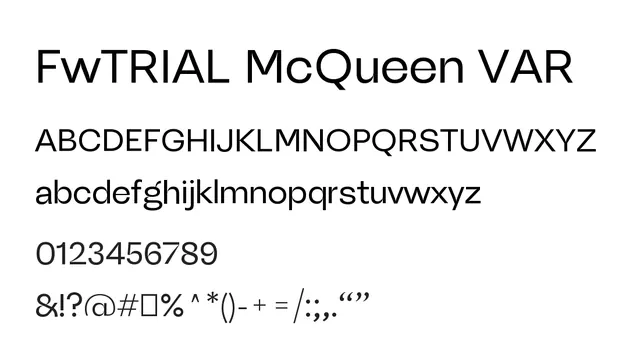 FwTRIAL McQueen VAR, modern, elegant
