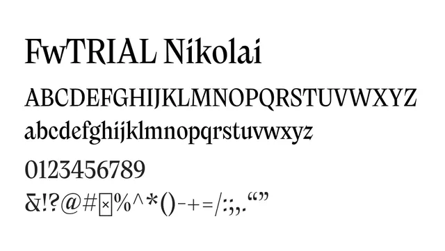 FwTRIAL Nikolai, modern, clean