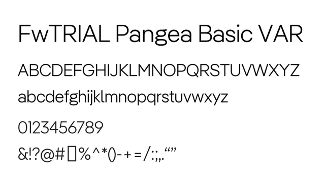 FwTRIAL Pangea Basic VAR, modern, clean